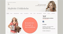 Desktop Screenshot of majbritteulrikkeholm.com