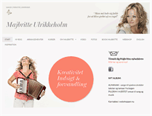 Tablet Screenshot of majbritteulrikkeholm.com